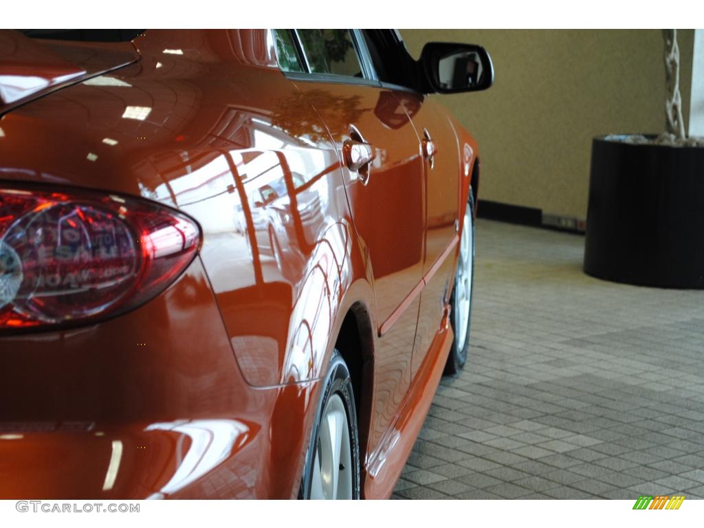 2004 MAZDA6 s Sport Sedan - Blazing Copper Metallic / Black photo #9