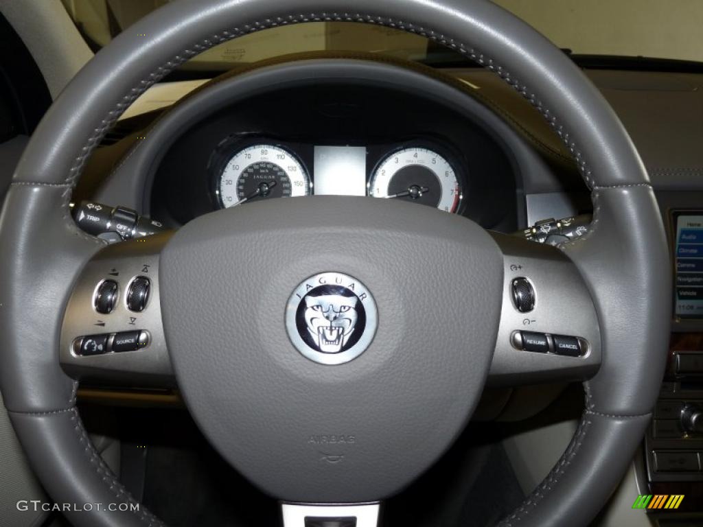 2011 XF Premium Sport Sedan - Vapour Grey Metallic / Ivory White/Oyster Grey photo #27
