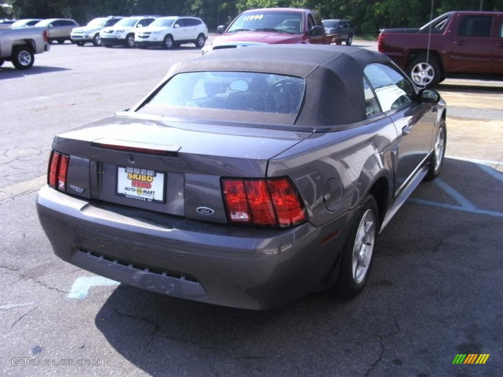 2003 Mustang V6 Convertible - Dark Shadow Grey Metallic / Dark Charcoal photo #3