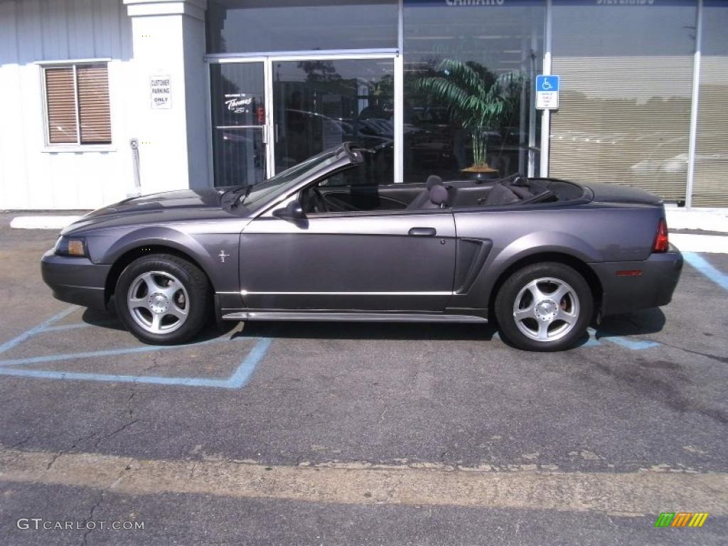 2003 Mustang V6 Convertible - Dark Shadow Grey Metallic / Dark Charcoal photo #8