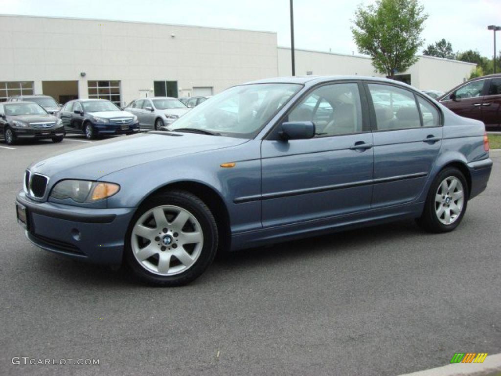 2003 3 Series 325i Sedan - Steel Blue Metallic / Sand photo #2