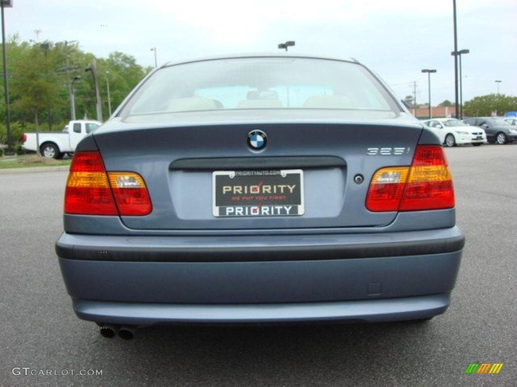 2003 3 Series 325i Sedan - Steel Blue Metallic / Sand photo #5