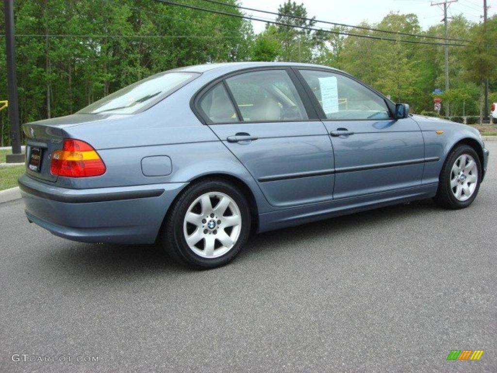 2003 3 Series 325i Sedan - Steel Blue Metallic / Sand photo #6