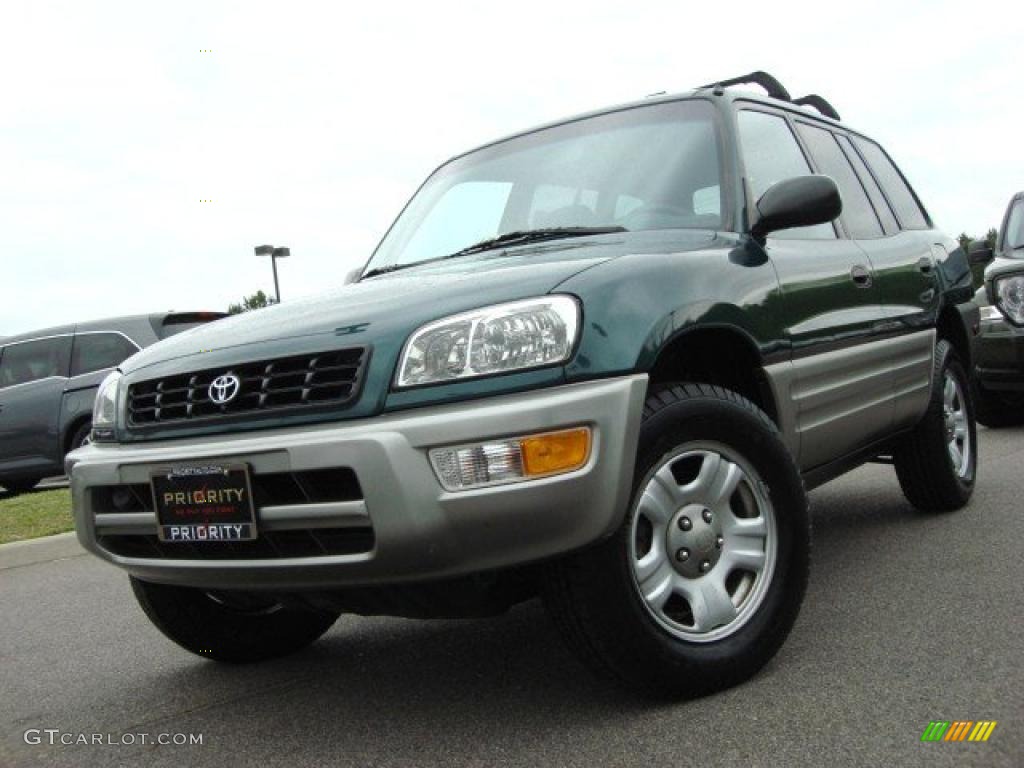 2000 RAV4  - Deep Jewel Green / Gray photo #1