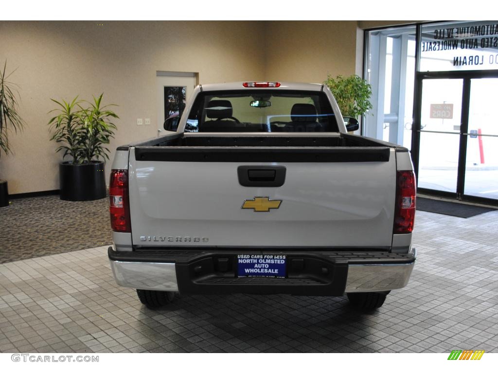 2009 Silverado 1500 Regular Cab 4x4 - Silver Birch Metallic / Dark Titanium photo #9