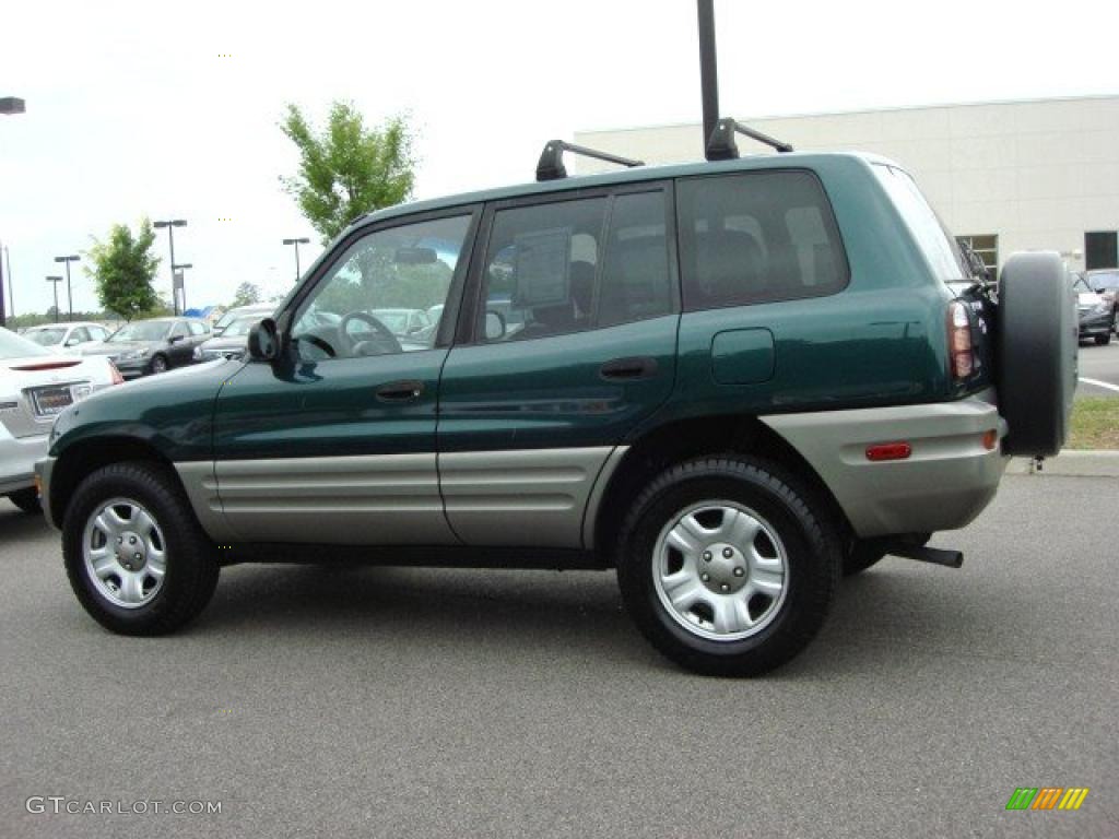 2000 RAV4  - Deep Jewel Green / Gray photo #3