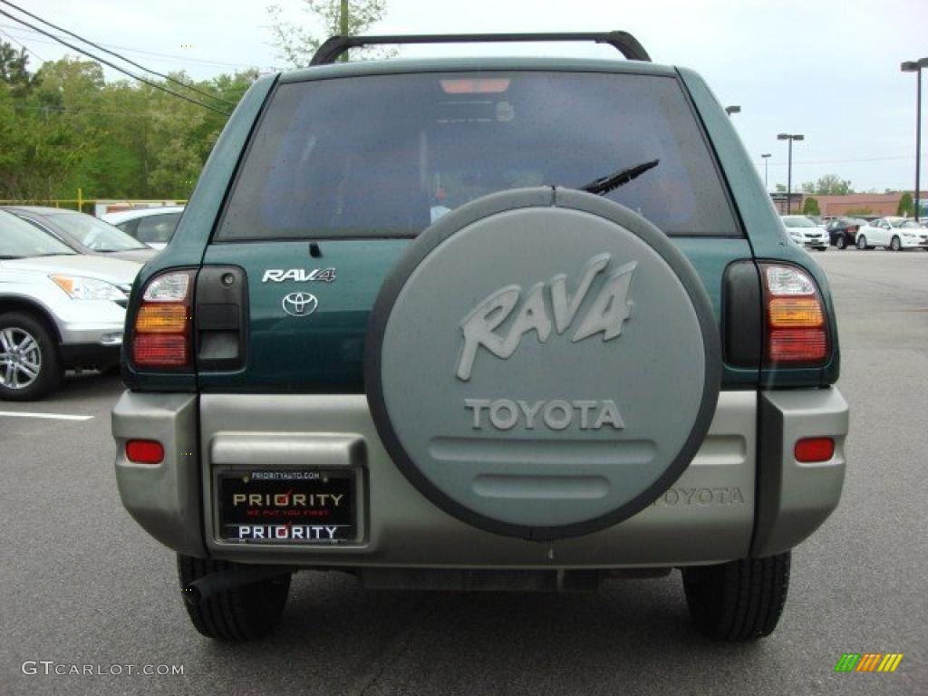 2000 RAV4  - Deep Jewel Green / Gray photo #4