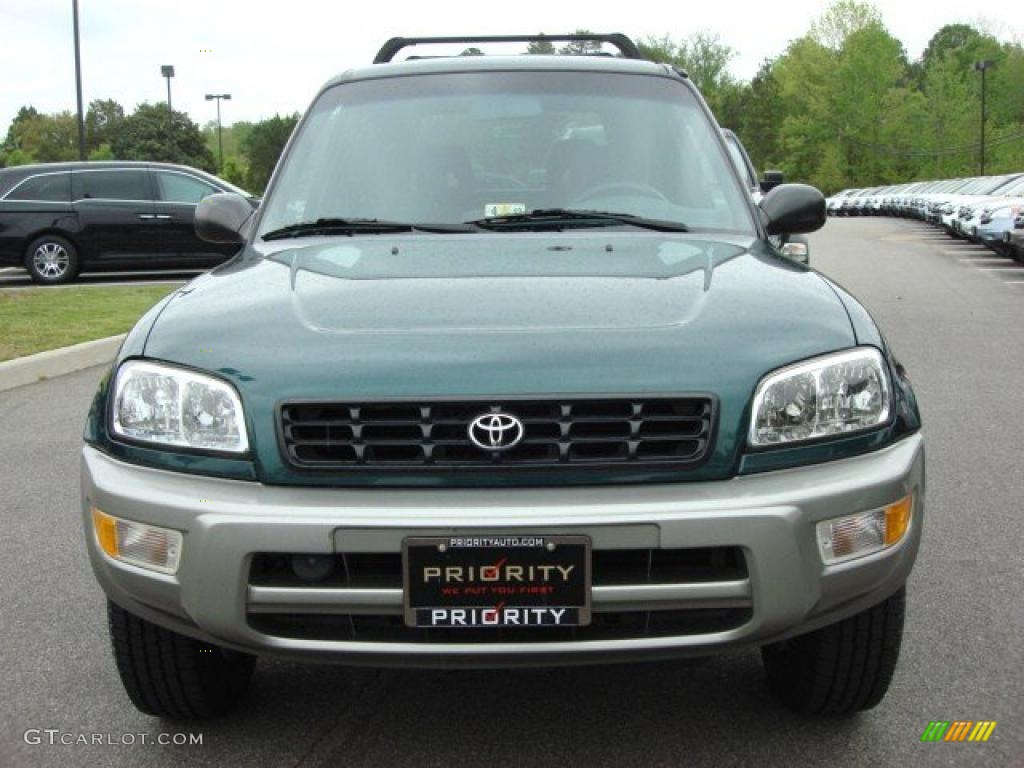 2000 RAV4  - Deep Jewel Green / Gray photo #8