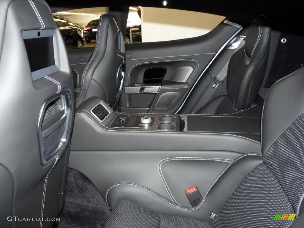 Obsidian Black Interior 2011 Aston Martin Rapide Sedan Photo #48436932