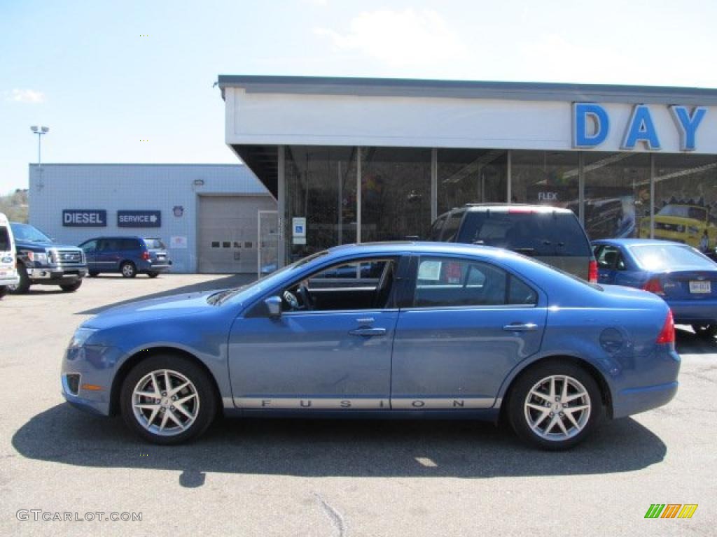 2010 Fusion SEL V6 - Sport Blue Metallic / Charcoal Black photo #2