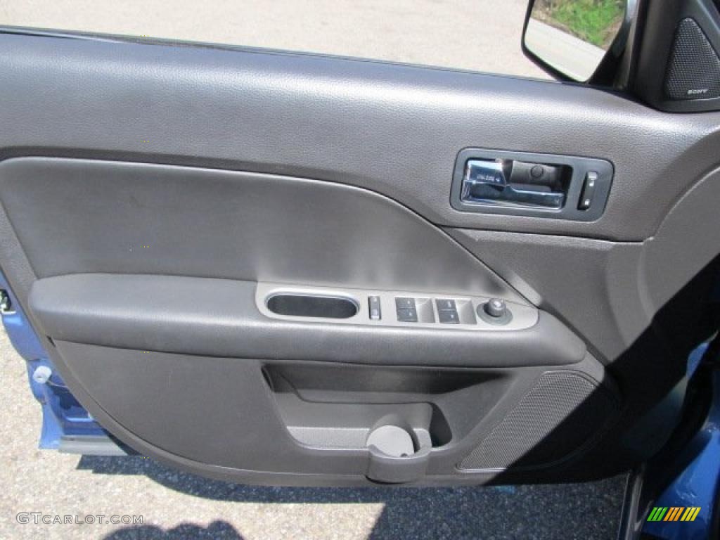 2010 Ford Fusion SEL V6 Charcoal Black Door Panel Photo #48437325