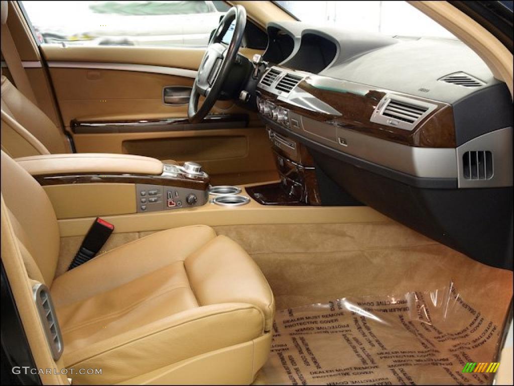 2006 7 Series 750i Sedan - Jet Black / Dark Beige/Beige III photo #17