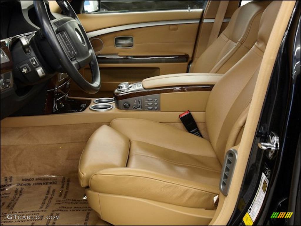 2006 7 Series 750i Sedan - Jet Black / Dark Beige/Beige III photo #19