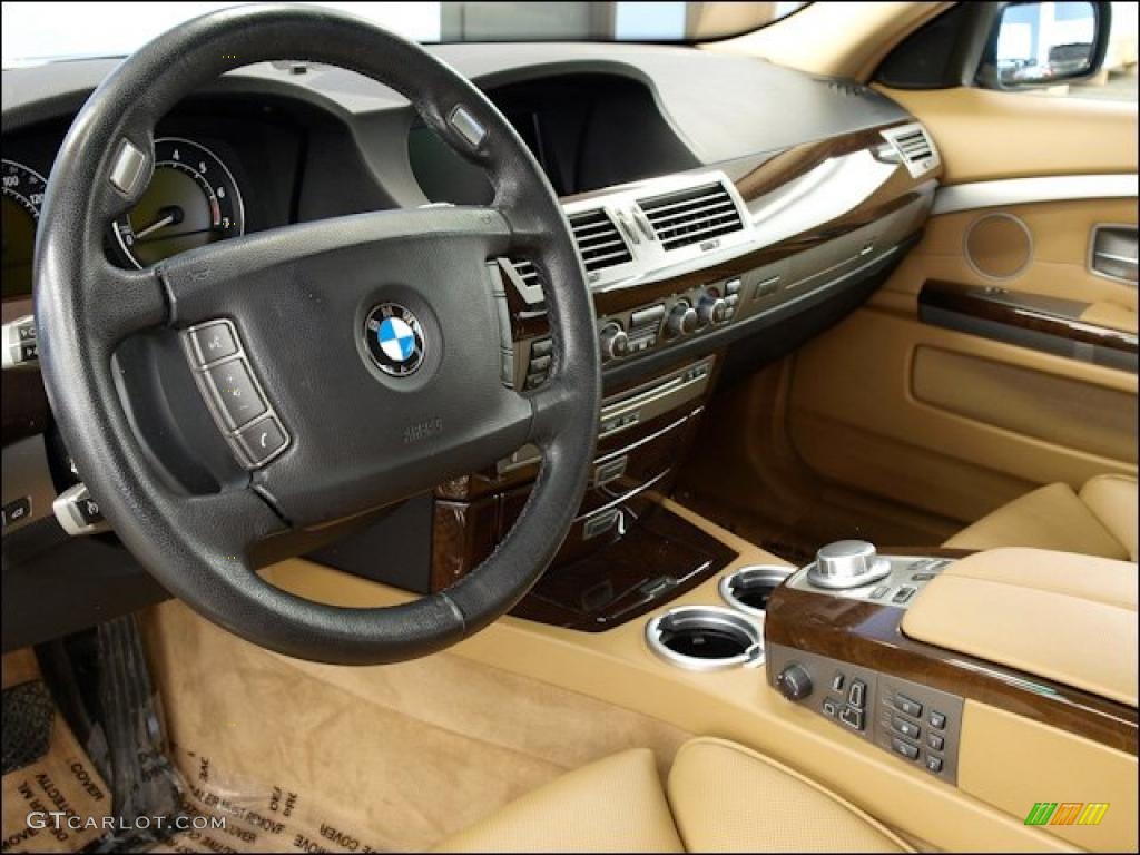 2006 7 Series 750i Sedan - Jet Black / Dark Beige/Beige III photo #21