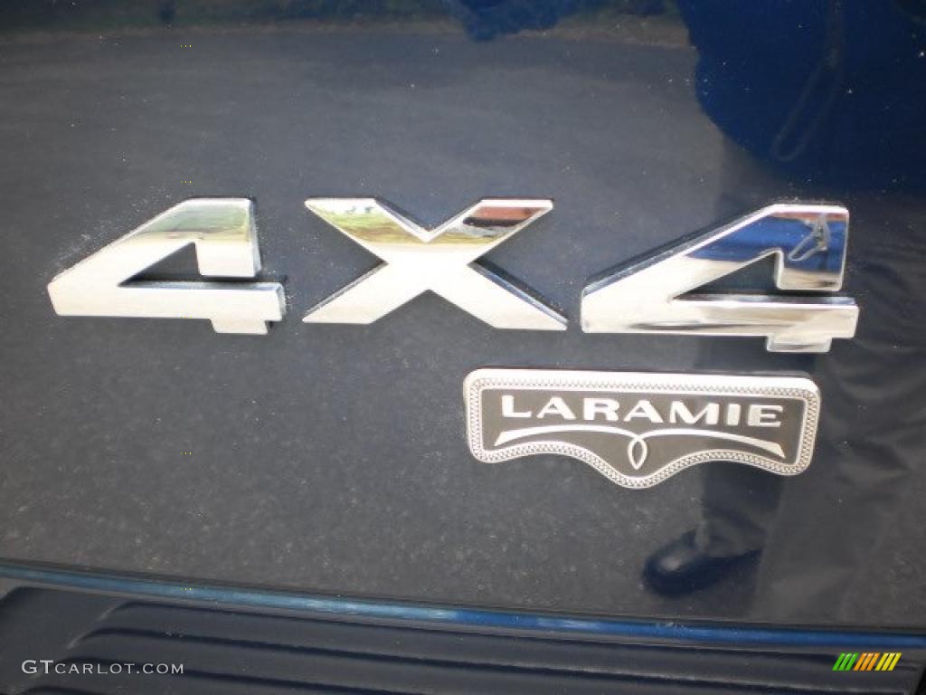 2007 Ram 3500 Laramie Quad Cab 4x4 - Patriot Blue Pearl / Medium Slate Gray photo #6