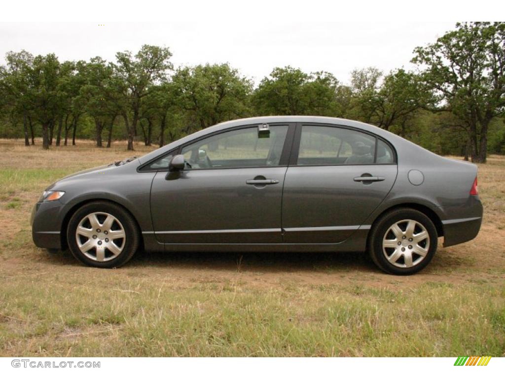 Polished Metal Metallic 2010 Honda Civic LX Sedan Exterior Photo #48439845