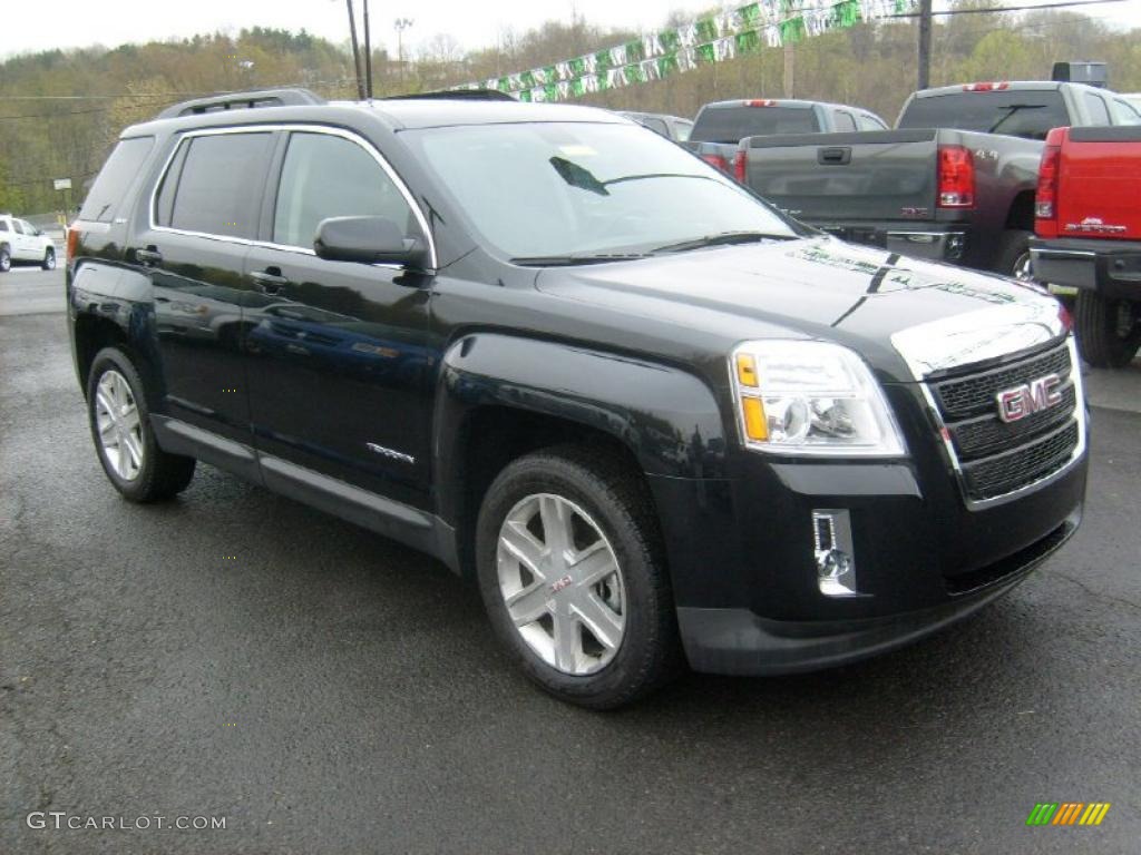 2011 Terrain SLE AWD - Carbon Black Metallic / Jet Black photo #1