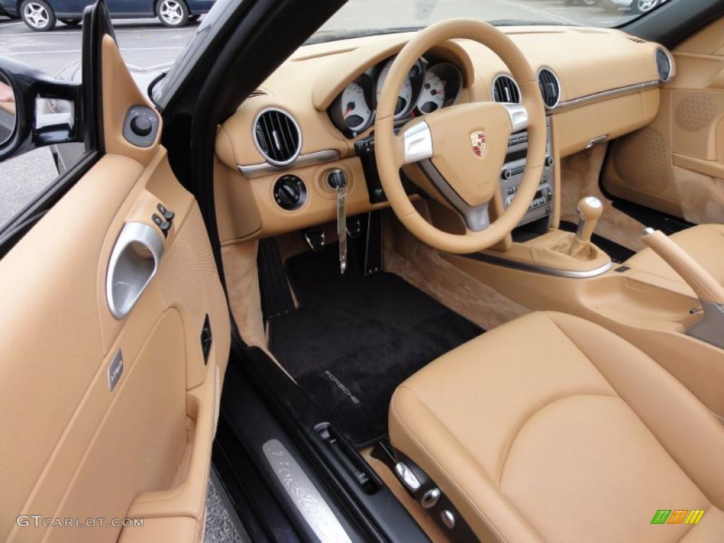 Sand Beige Interior 2007 Porsche Boxster S Photo #48440124