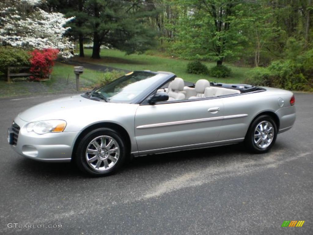 Brilliant Silver Metallic 2005 Chrysler Sebring Limited Convertible Exterior Photo #48440490