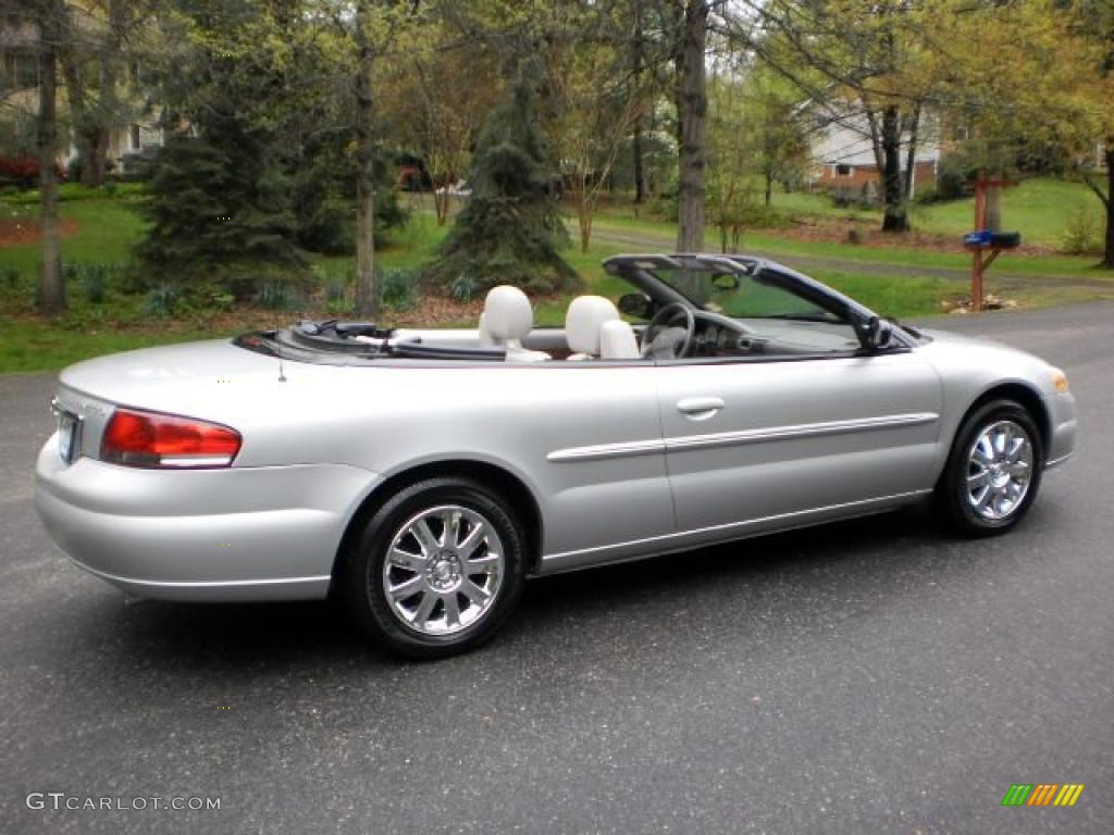 Brilliant Silver Metallic 2005 Chrysler Sebring Limited Convertible Exterior Photo #48440503