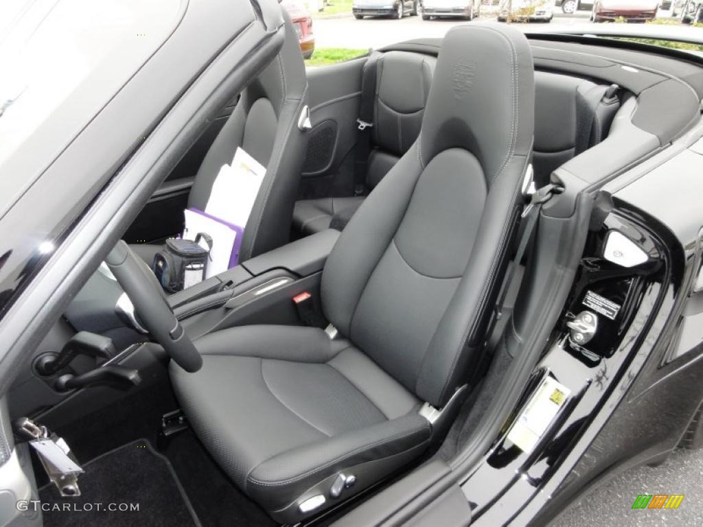 Black Interior 2011 Porsche 911 Turbo S Cabriolet Photo #48440754