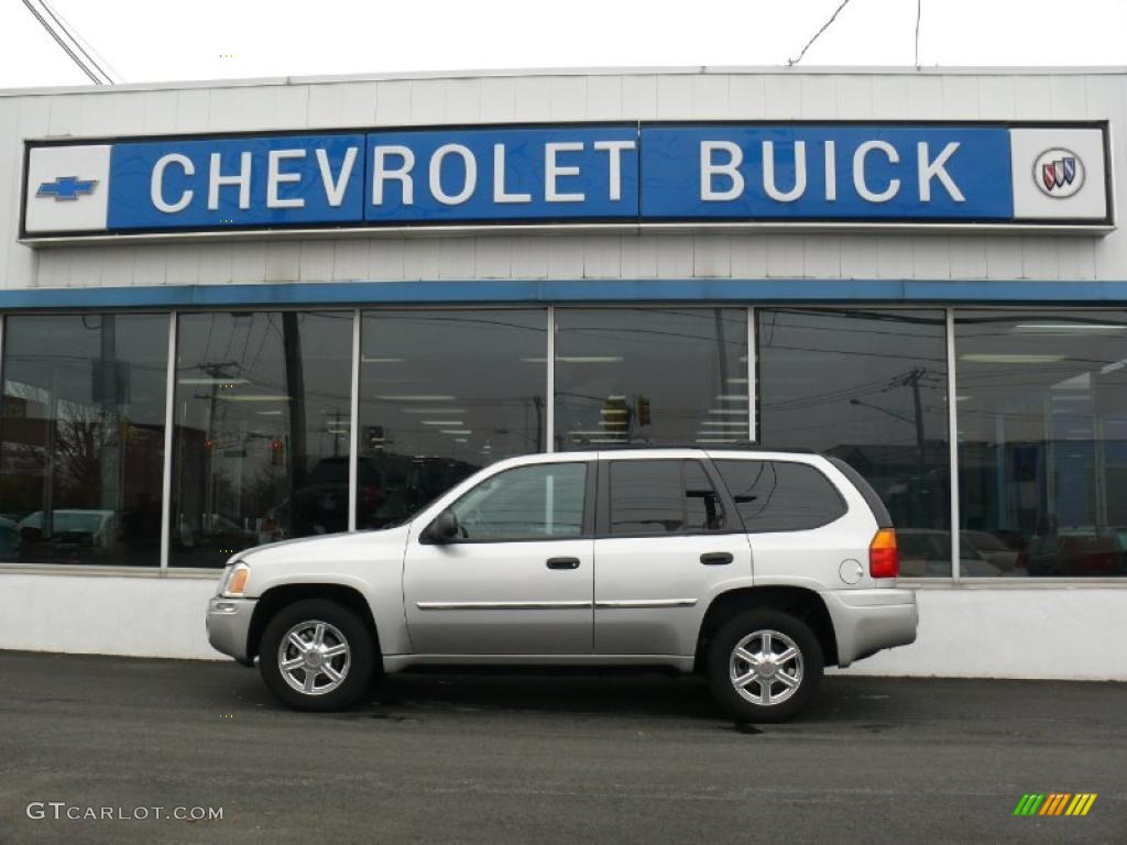 2008 Envoy SLT 4x4 - Silver Mist Metallic / Light Gray photo #1