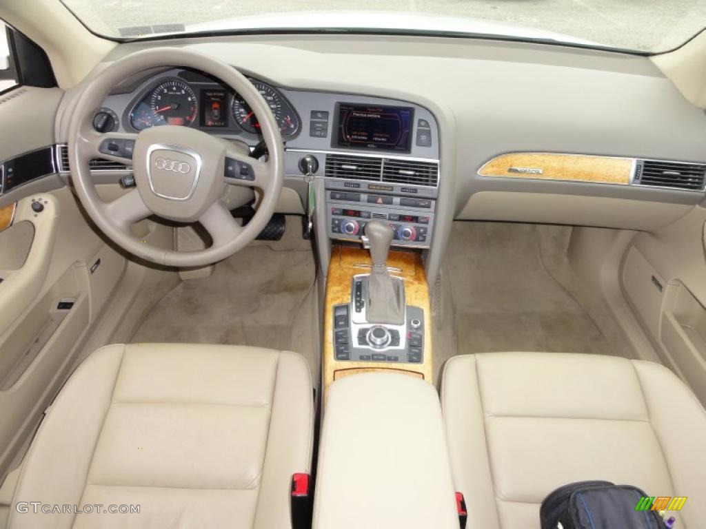2006 Audi A6 3.2 quattro Avant Beige Dashboard Photo #48441507