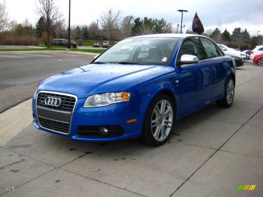 2007 S4 4.2 quattro Sedan - Sprint Blue Pearl Effect / Ebony/Silver photo #3