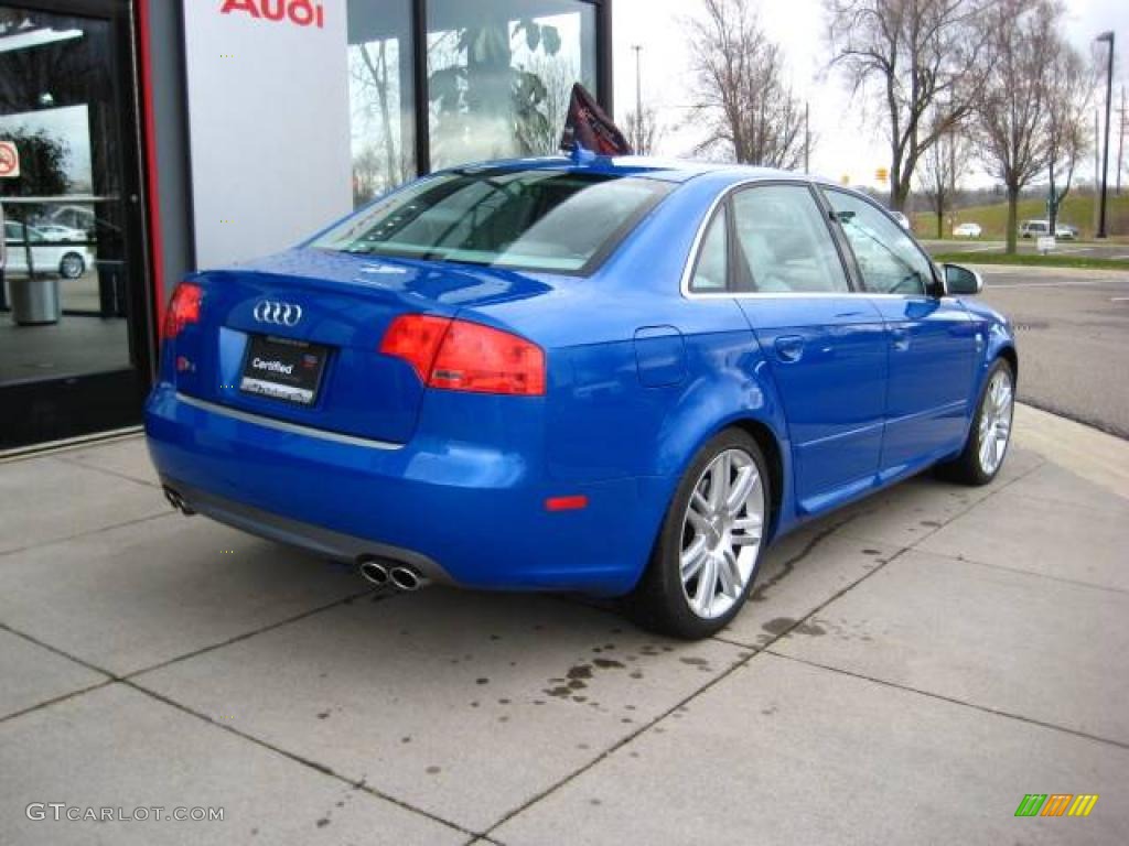 2007 S4 4.2 quattro Sedan - Sprint Blue Pearl Effect / Ebony/Silver photo #6