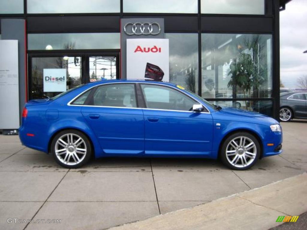 2007 S4 4.2 quattro Sedan - Sprint Blue Pearl Effect / Ebony/Silver photo #7
