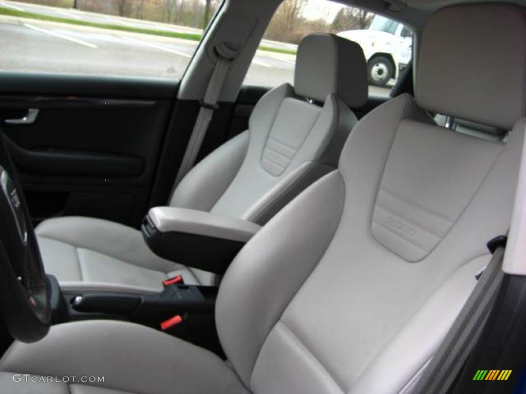 Ebony/Silver Interior 2007 Audi S4 4.2 quattro Sedan Photo #48442809