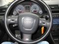 Ebony/Silver 2007 Audi S4 4.2 quattro Sedan Steering Wheel
