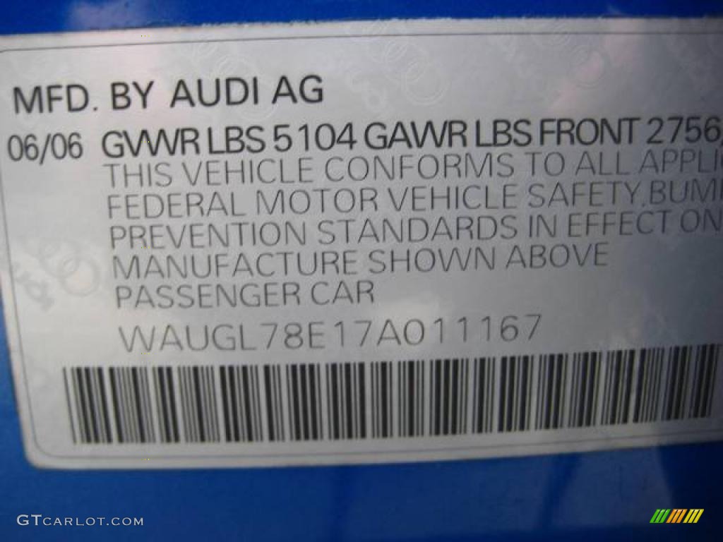 2007 S4 4.2 quattro Sedan - Sprint Blue Pearl Effect / Ebony/Silver photo #23