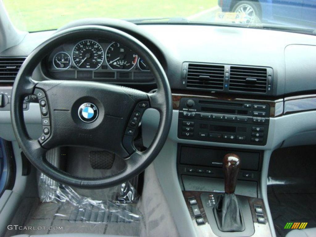 2001 BMW 3 Series 330i Sedan Grey Dashboard Photo #48443013