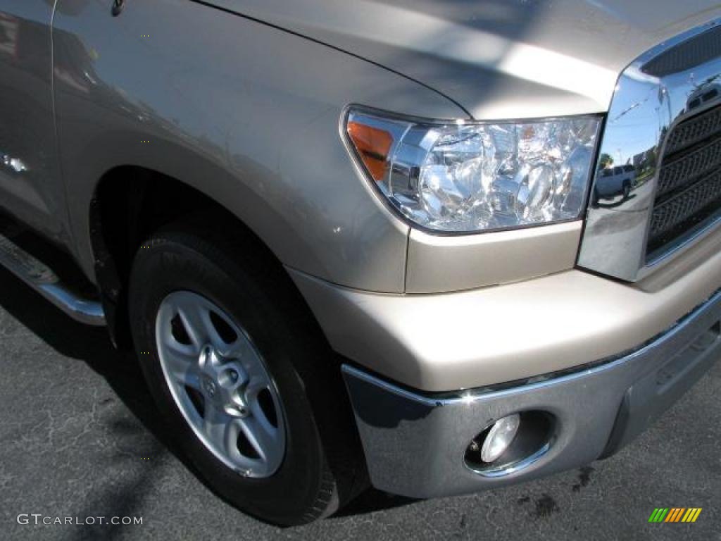 2008 Tundra Double Cab - Desert Sand Mica / Black photo #2