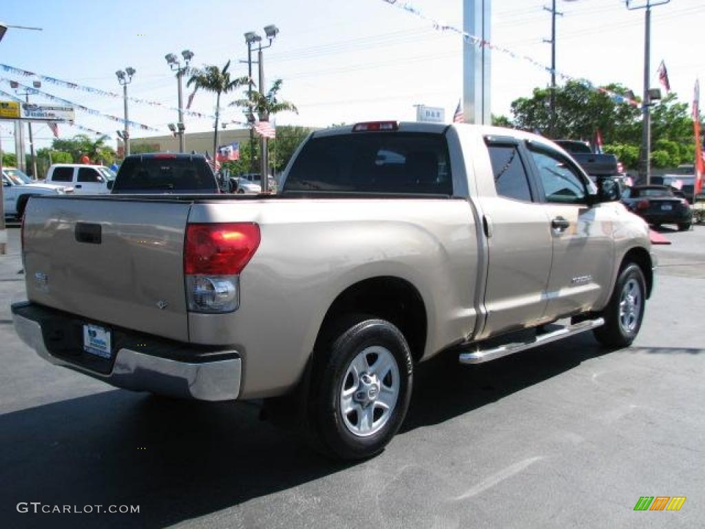 2008 Tundra Double Cab - Desert Sand Mica / Black photo #12