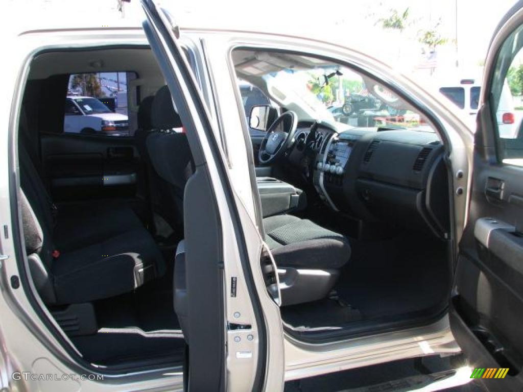 2008 Tundra Double Cab - Desert Sand Mica / Black photo #14