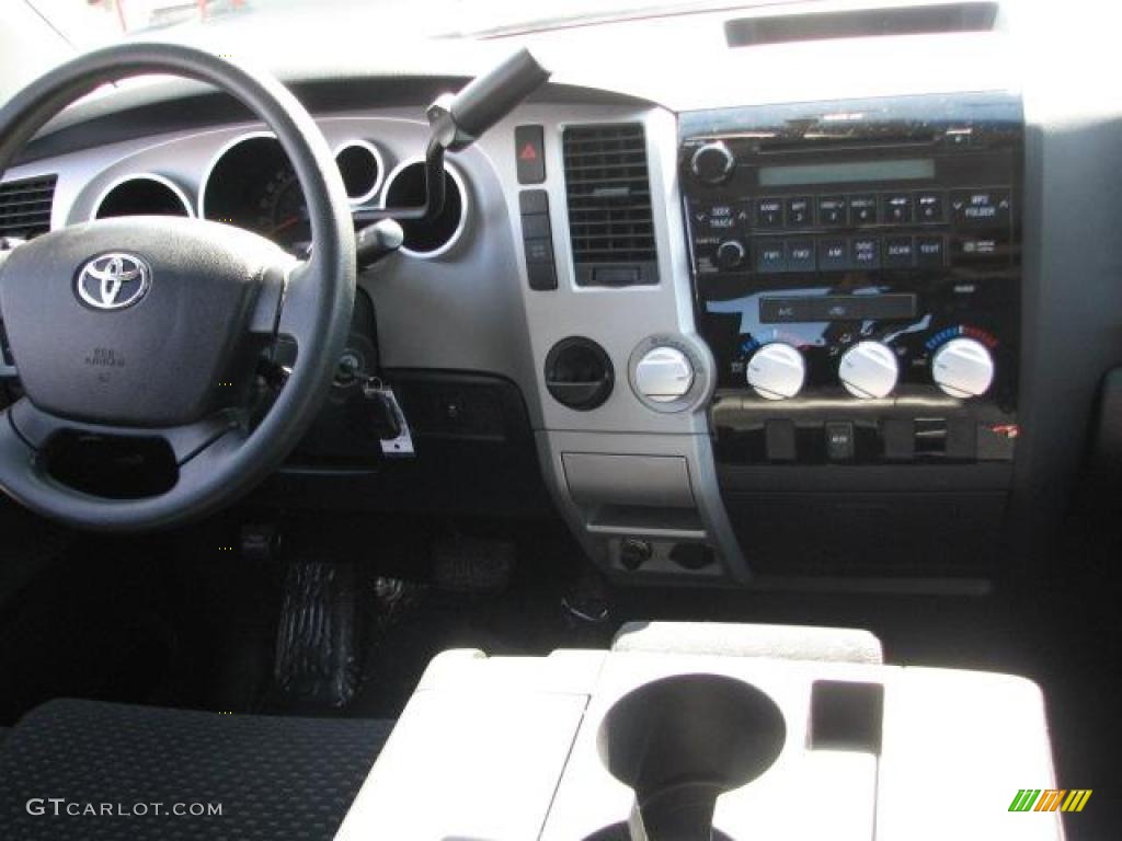 2008 Tundra Double Cab - Desert Sand Mica / Black photo #18