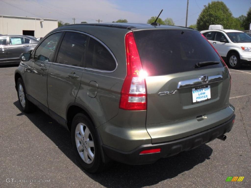 2008 CR-V EX-L - Green Tea Metallic / Ivory photo #2