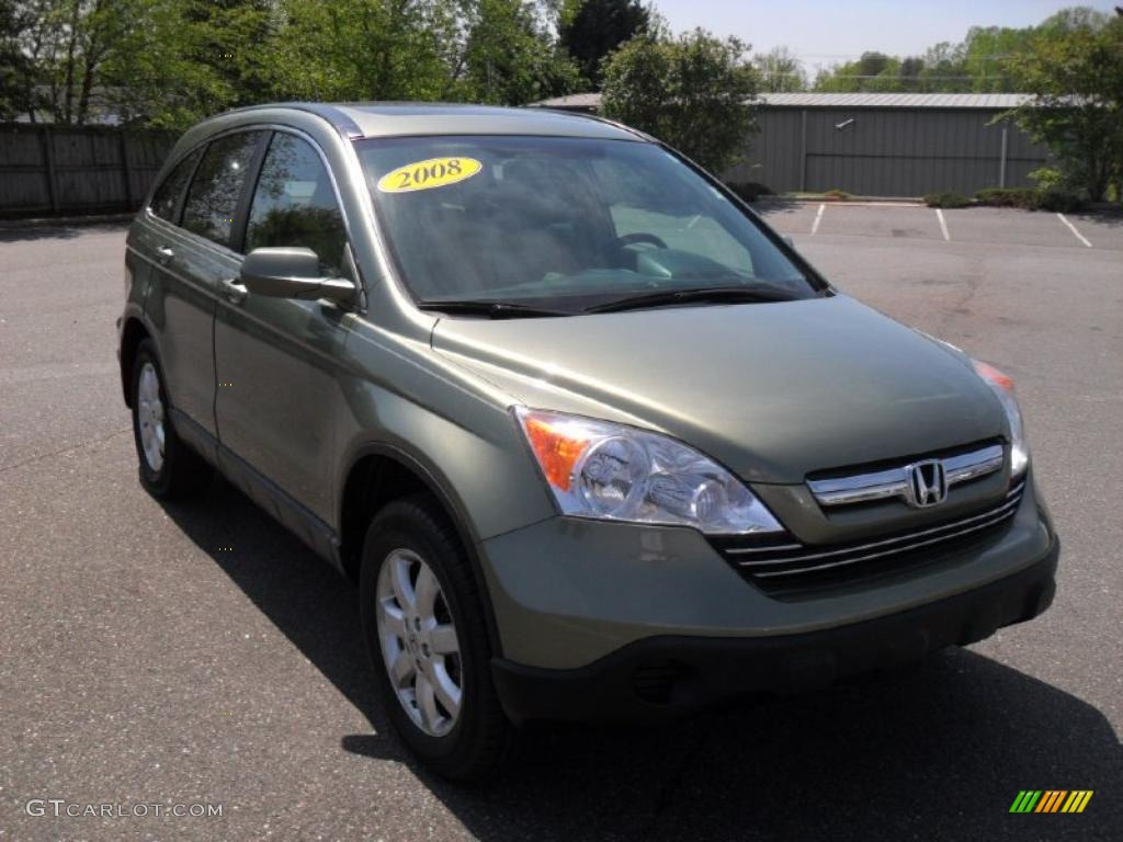 2008 CR-V EX-L - Green Tea Metallic / Ivory photo #5