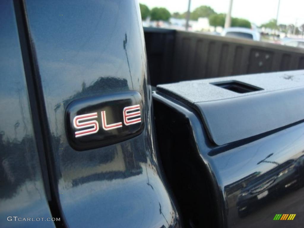 2005 Sierra 1500 SLE Crew Cab - Carbon Metallic / Dark Pewter photo #13