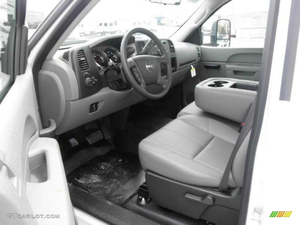 2011 Sierra 3500HD Work Truck Regular Cab Chassis - Summit White / Dark Titanium photo #4