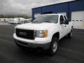 2011 Summit White GMC Sierra 2500HD Work Truck Extended Cab 4x4  photo #3