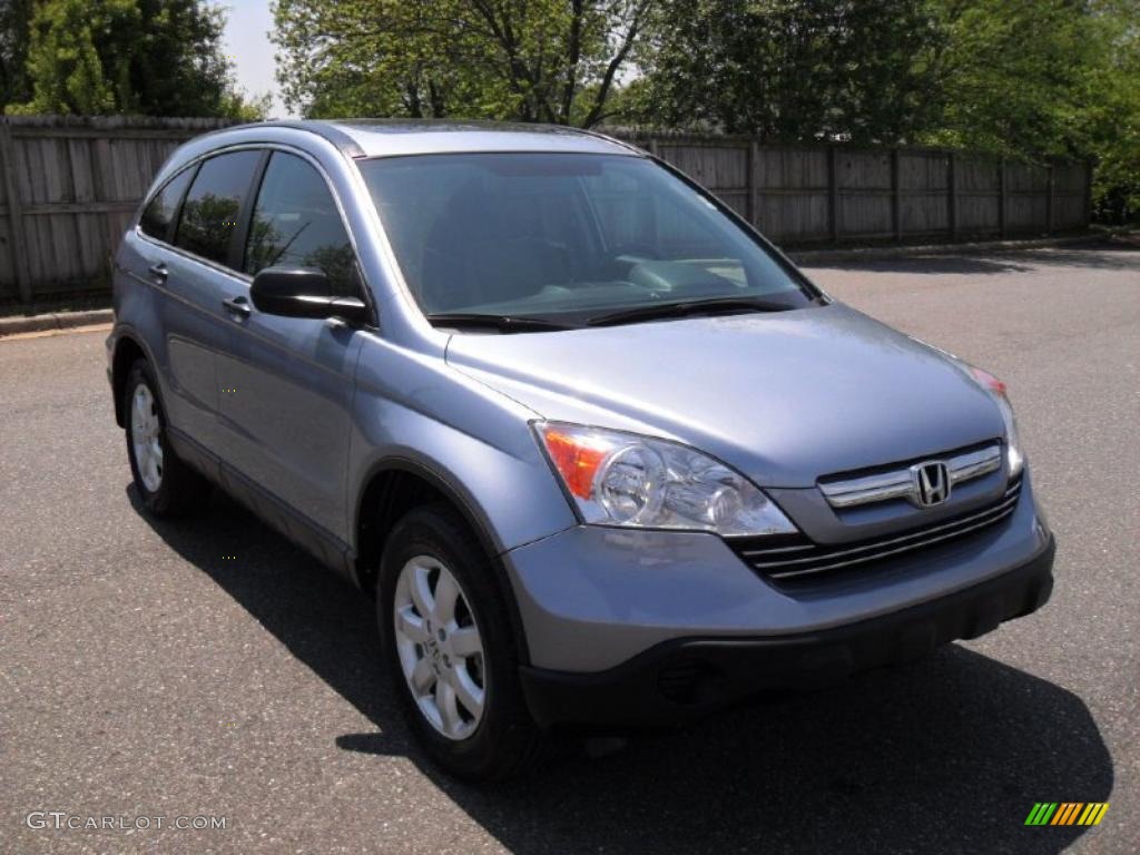 2008 CR-V EX - Glacier Blue Metallic / Gray photo #5