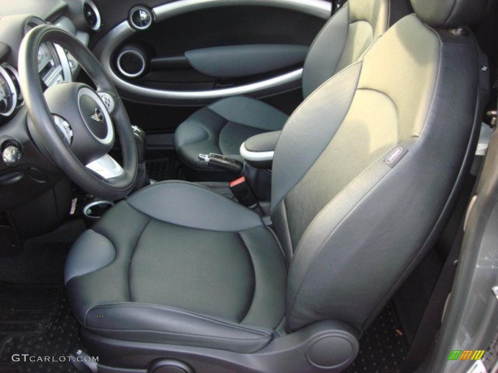 Grey/Carbon Black Interior 2007 Mini Cooper S Hardtop Photo #48445821