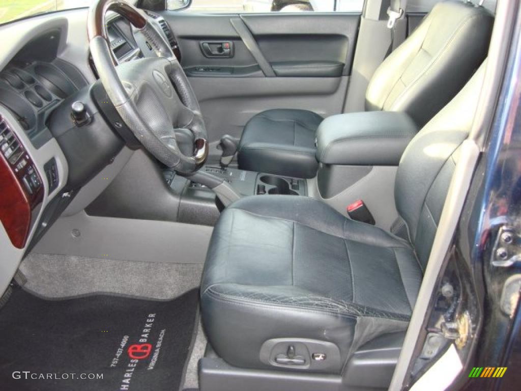 Gray Interior 2002 Mitsubishi Montero Limited 4x4 Photo #48446082