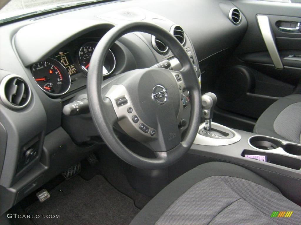 2011 Rogue SV AWD - Frosted Steel Metallic / Black photo #9