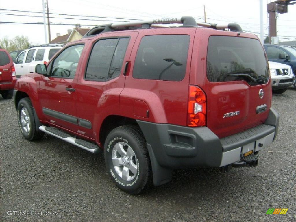 2011 Xterra S 4x4 - Red Brick / Gray photo #3