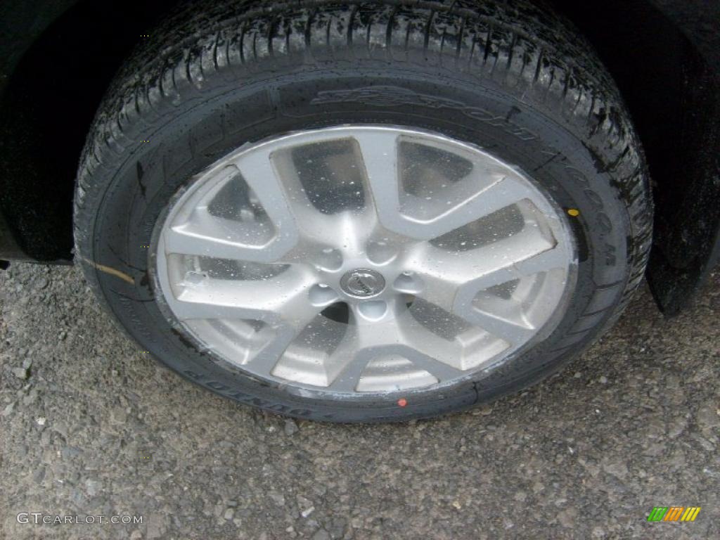 2011 Rogue SL AWD - Wicked Black / Gray photo #7