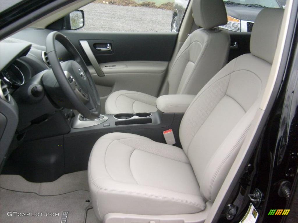 2011 Rogue SL AWD - Wicked Black / Gray photo #8